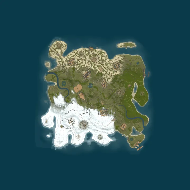 Map of 【萌新乐园PVE】NPC基地/死亡不掉/模组特色