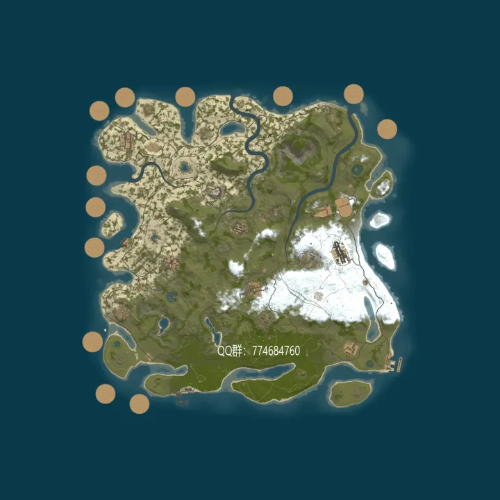 Map of 黑鲨PVE/10倍废料/打怪升级/长久耐玩/死亡不掉