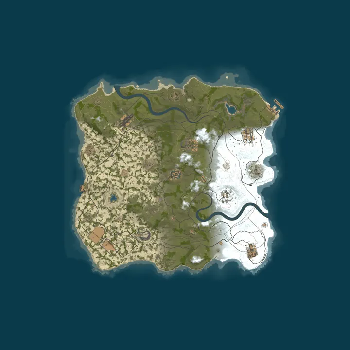 Map of WEREWOLF GAMING.CO 5x Solo/Duo/Trio/Quad/Max5|TP|Lootx5|WIPED