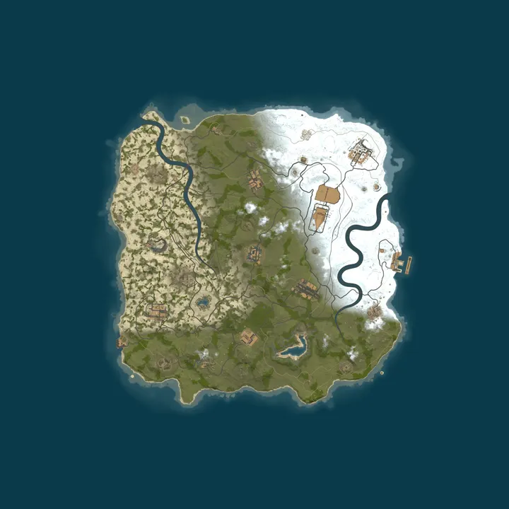 Map of WEREWOLF GAMING.CO 5x Solo/Duo/Trio/Quad|TP|Kits|Loot x5|WIPED