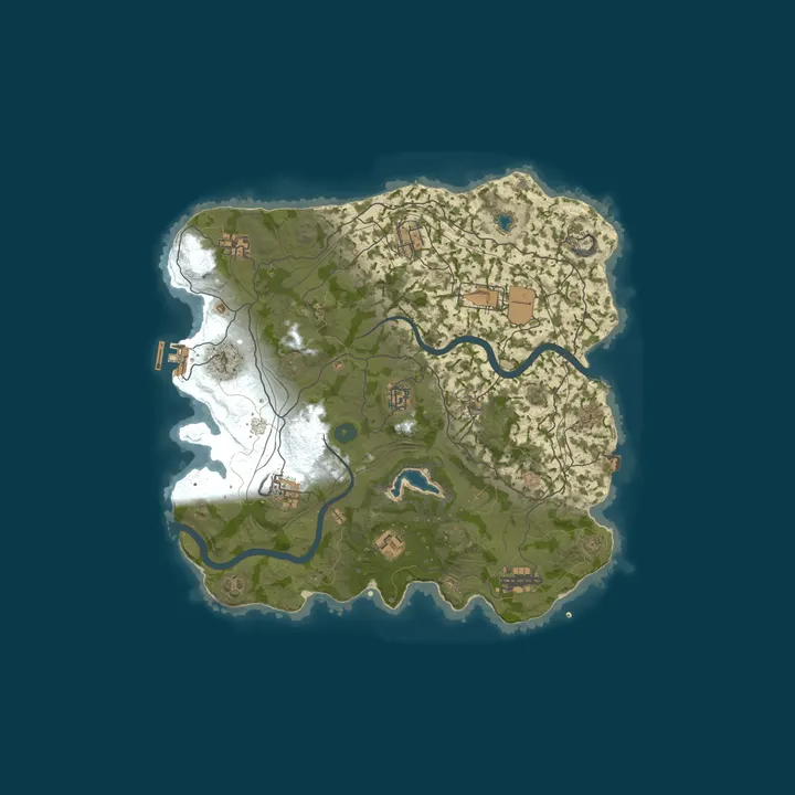Map of WEREWOLF GAMING.CO 3x SOLO ONLY|No Clans/Teams|Loot x3|WIPED