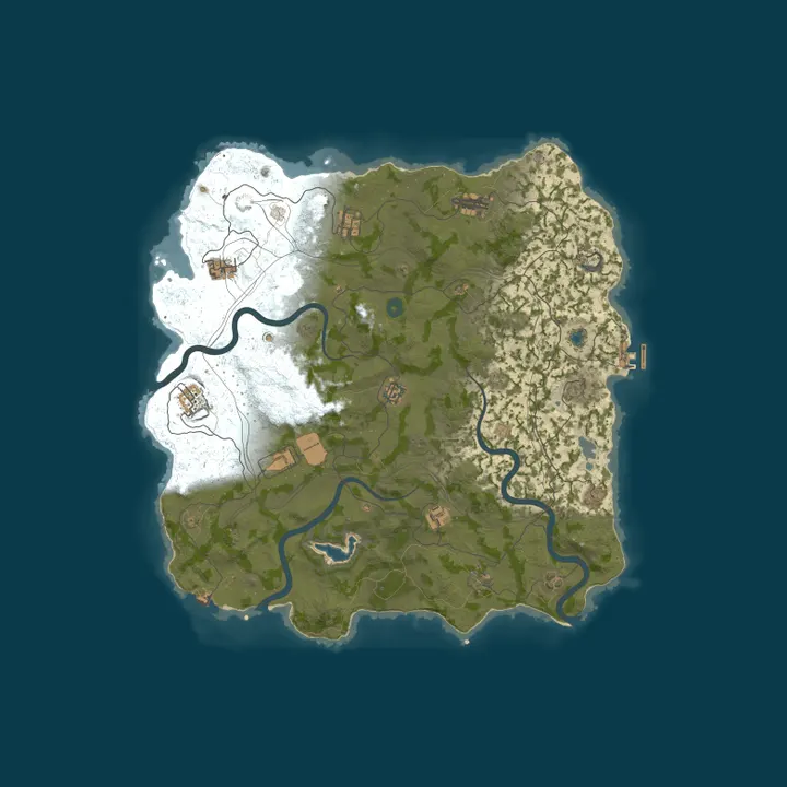 Map of WEREWOLF GAMING.CO 5x Solo/Duo LARGE|Lootx5|TP|Home|Kits|WIPED