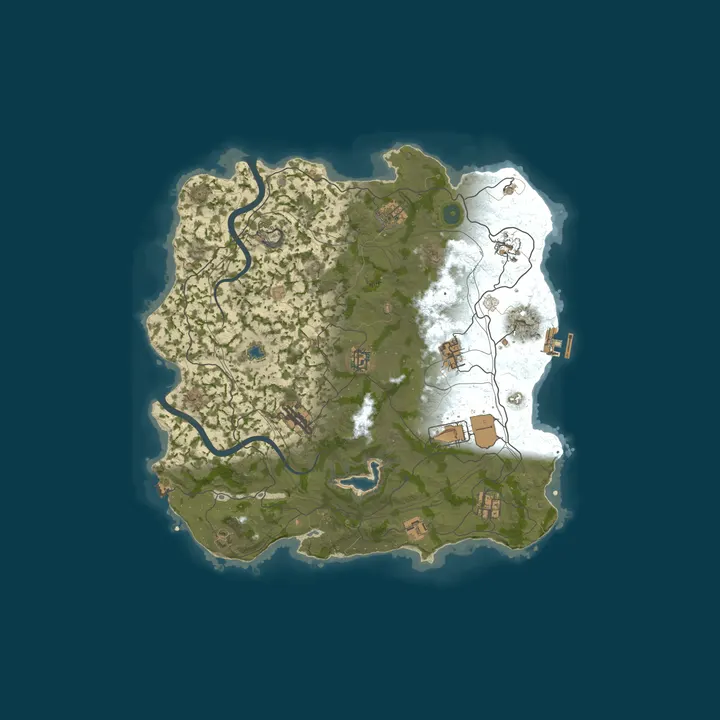 Map of WEREWOLF GAMING.CO 3x Solo/Duo/Trio|Loot x3|Share BPs| WIPED