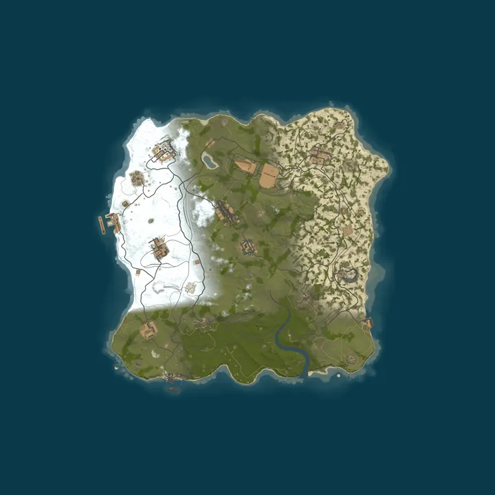 Map of WARBANDITS.GG 10X No BPs Loot++|PvP|MyMini|Shop|Noob Friendly|X
