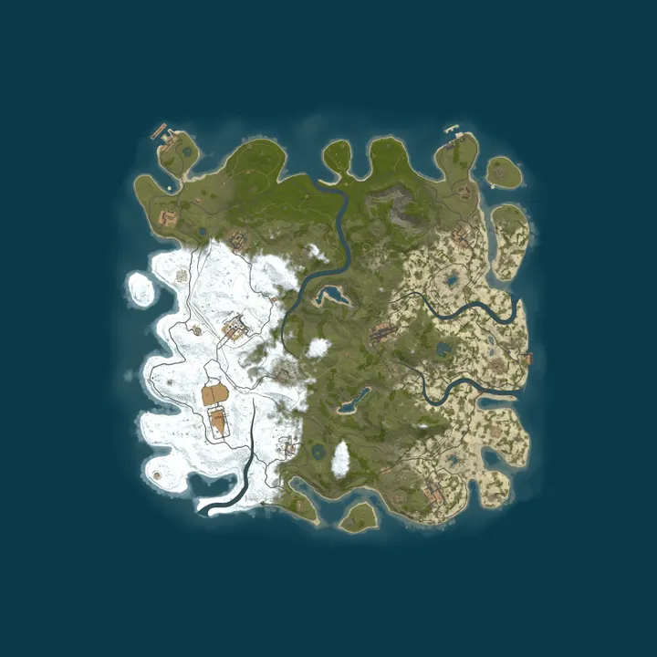 Map of [CAN] Rust Calgary Overkill Vanilla Dedicated | Upkeep 1/4