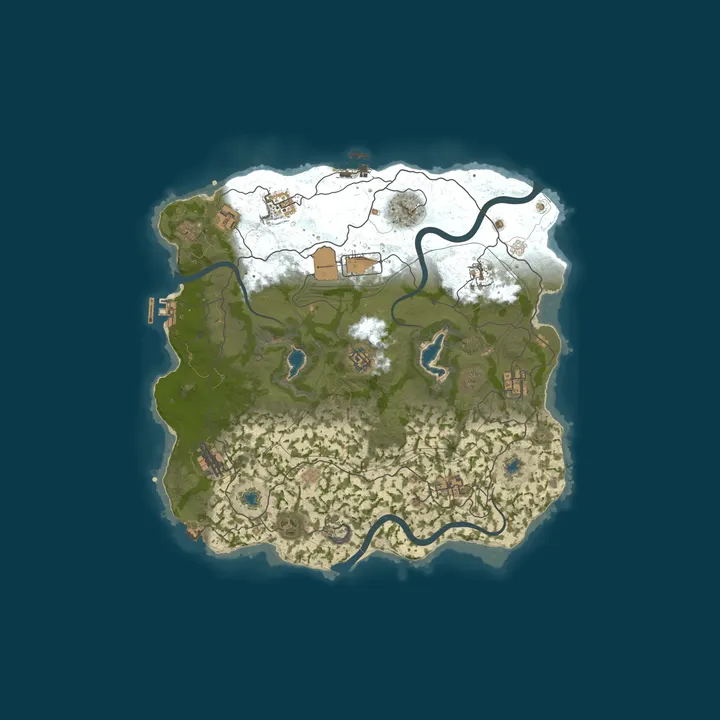 Map of NamelessNoobs 2x | Vanilla+ | Monthly | Wiped 10/1