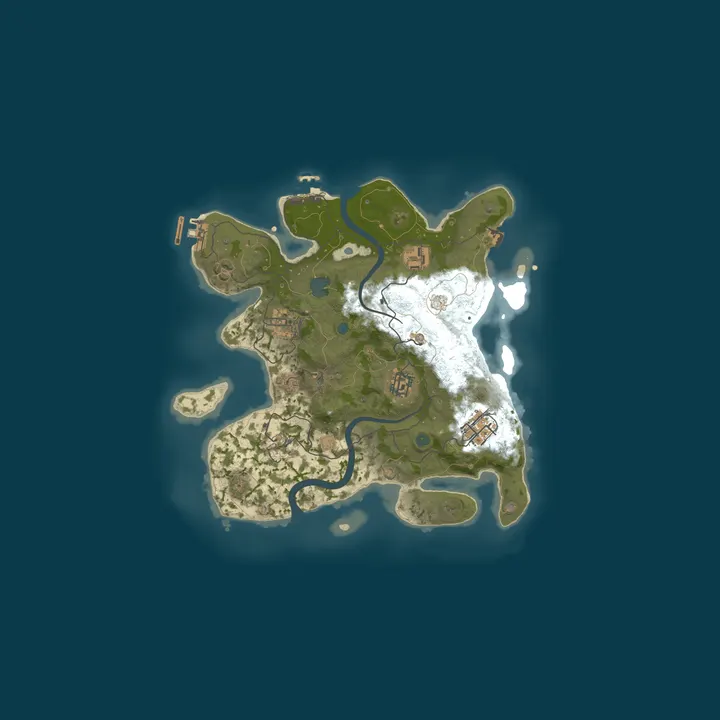 Map of Tyler's Rust Server
