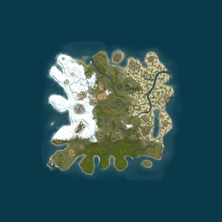 Map of RUSTWORLD.CC [SA] Mexico - Main | Monthly/PvP | Wiped: 10/01