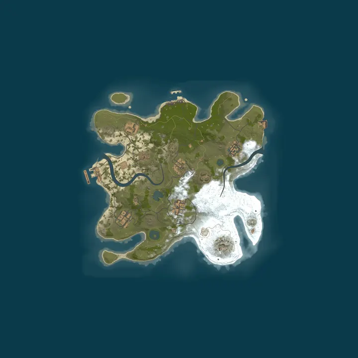 Map of MIRIDIH Rust Server