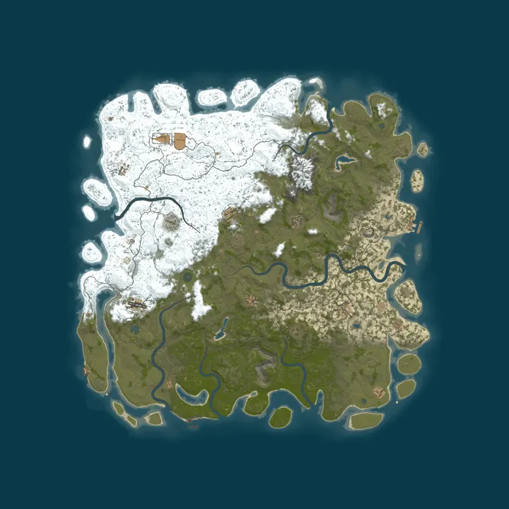 Map of [RU/EU] PURE RUST | Vanilla Classic [Duo | NoAdmins | Chaos]