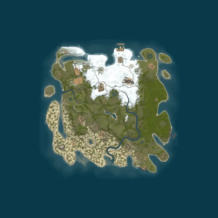 Map of LEGEND RUST - 2X SOLO/DUO/TRIO | ВАЙП 09.10