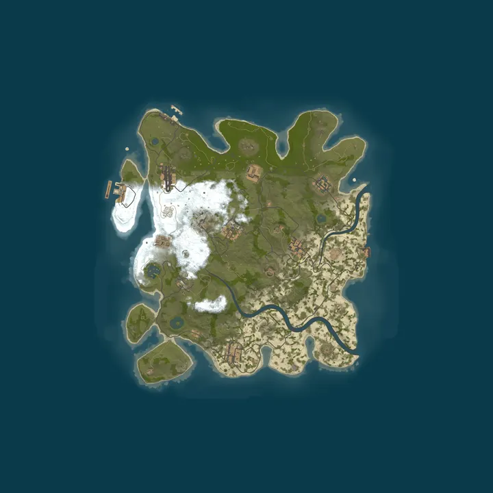 Map of тестовые хижыны