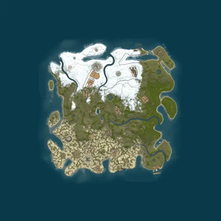 Map of RUSTY DUCK PVE |CONVOY|SPUTNIK|RAIDABLE BASES
