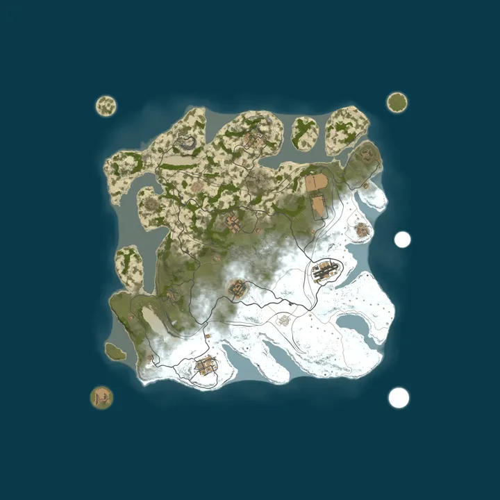 Map of US |EXO 100X|PvP|10MAX|Kits|ClanCores|Roams|Raidable Bases