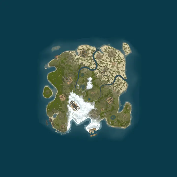 Map of DZP Rust Server
