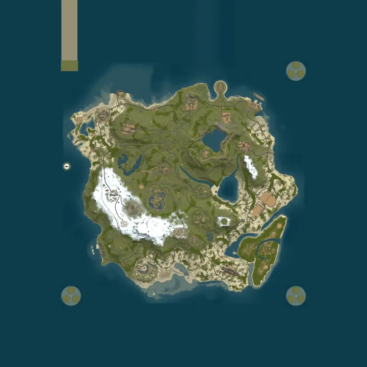 Map of Reforged Hybrid | PvE/PvP Zones | Zombies | Events