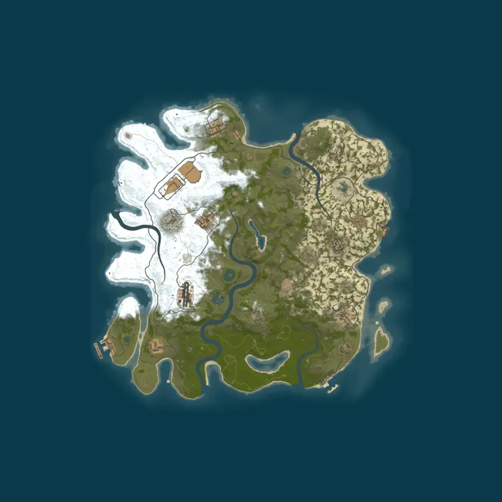 Map of [US] AshRust 3x Monthly Max 5 | QoL/Loot+ | Full Wiped