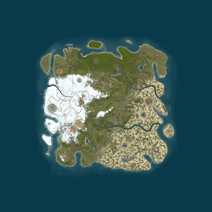 Map of ! Volten Gaming Vanilla East!