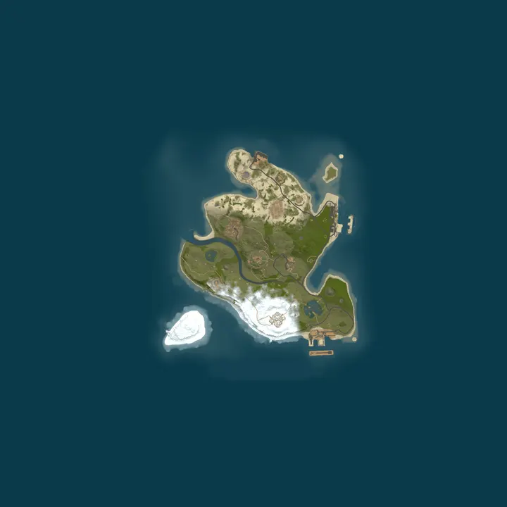 Map of HGNetworks Rust Server (In Dev)
