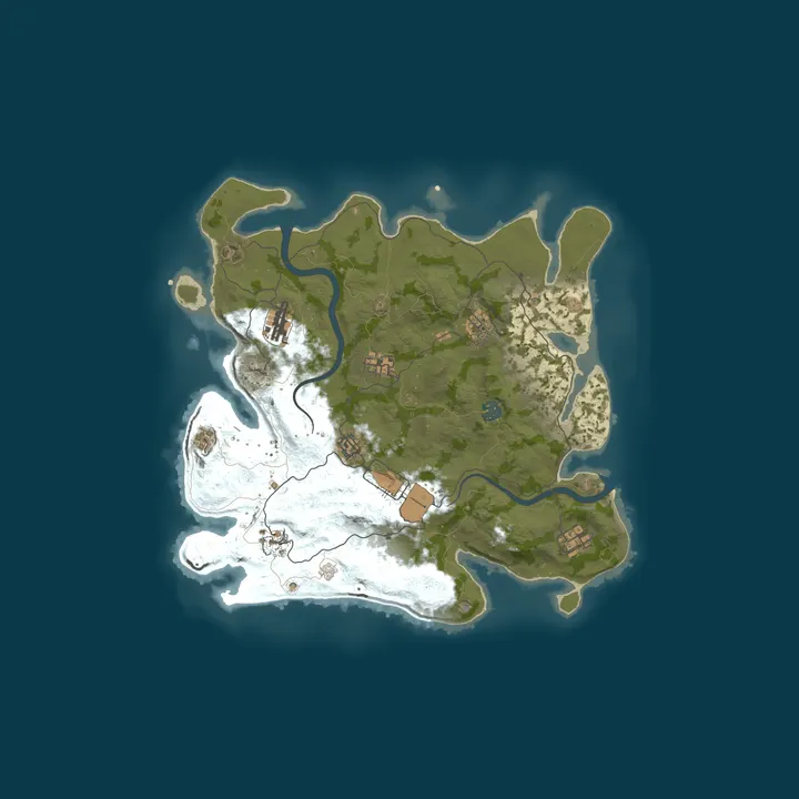 Map of RETRO RUST #1 Х1000|NOLIMIT|LOOT++|KIT GLOBAL 9.10