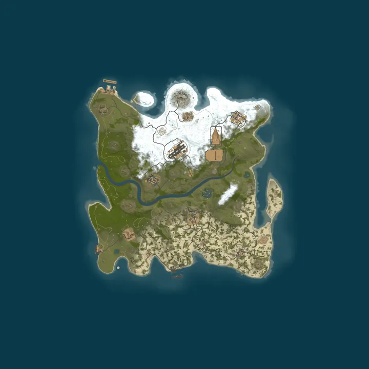 Map of A Rust Server