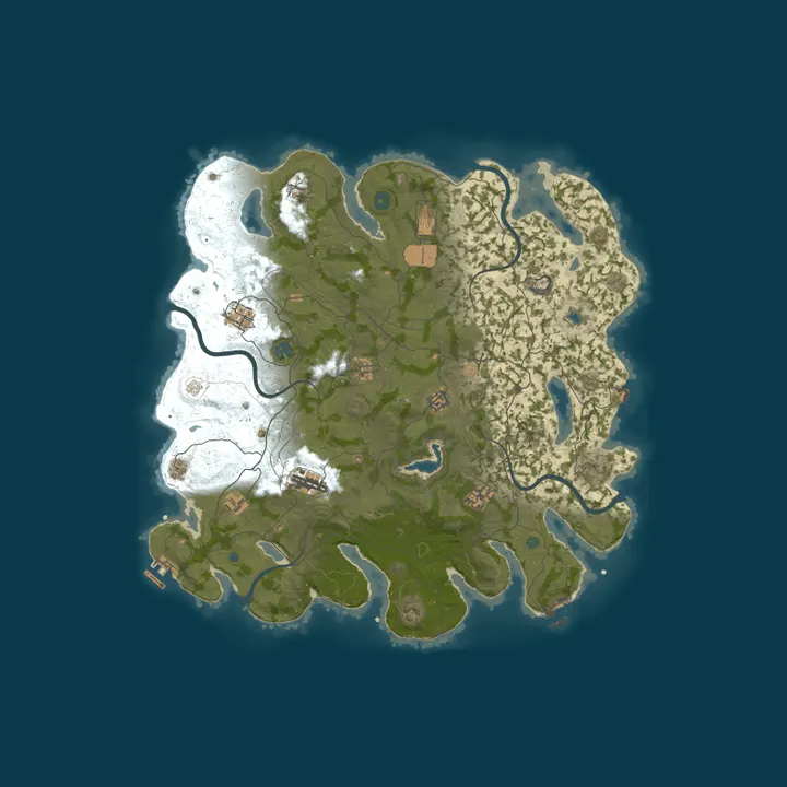 Map of РОССИЯ / КЛАССИКА X2 / THIS IS RUST! (09.10)