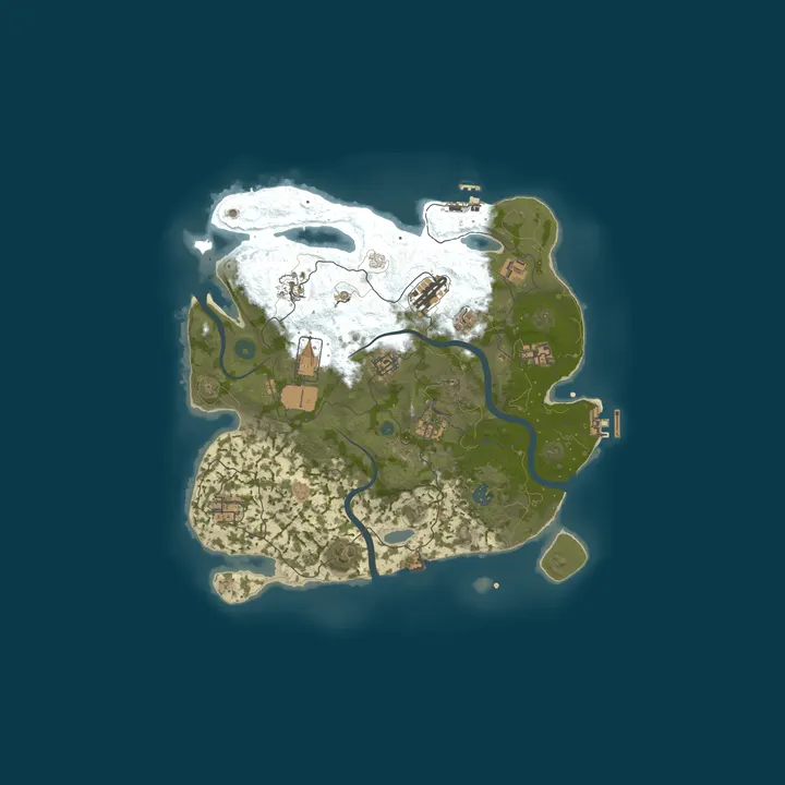 Map of FOX RUST #1 X5 [MAX5|EVENTS|FARM ISLAND] 27.09