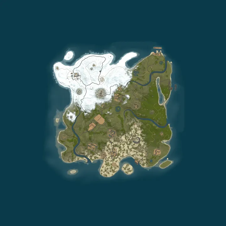 Map of Rustafort | 2X Survival | EU | Monthly Wipe