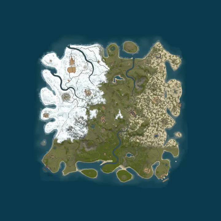 Map of [AU] OzRust.com PvE | Jetpacks | Kits | Events