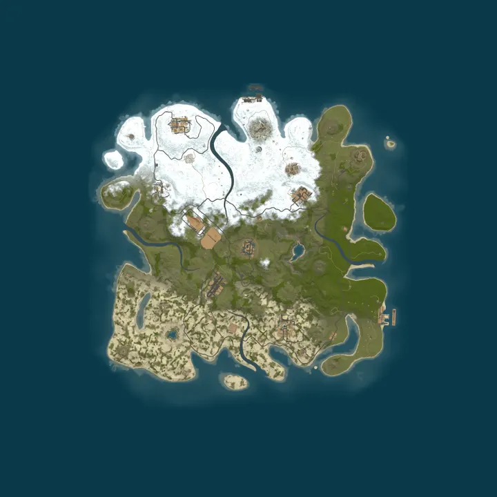 Map of [LATAM] Small Island Brasil - Solo Vanilla