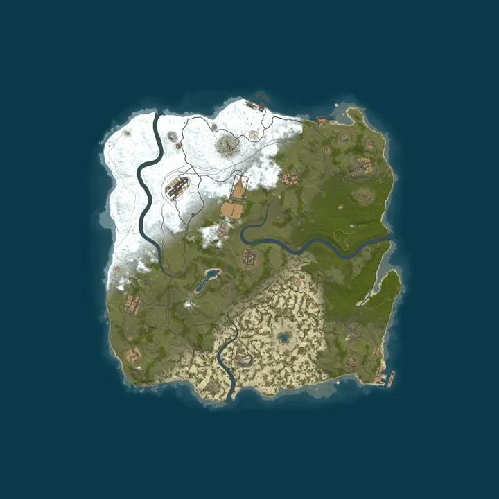 Map of TemplarGaming EU 10x Swift Loot++|PvP|MyMini|SkinBox|x10 JUST W