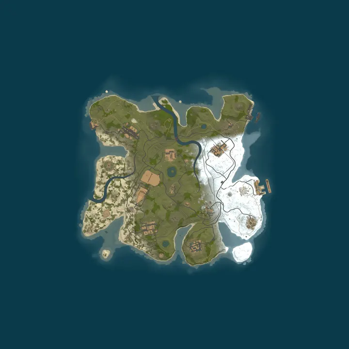 Map of [FR] RUST-PACIFIC | RAID TIME | SOLO/DUO/TRIO/QUAD