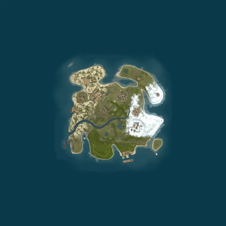 Map of BLAZE RUST [ X1000000 | PVP | CLANS | TP | KITS ] 09.10