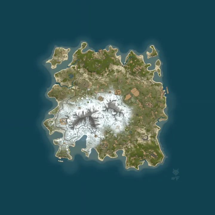 Map of Rust Server