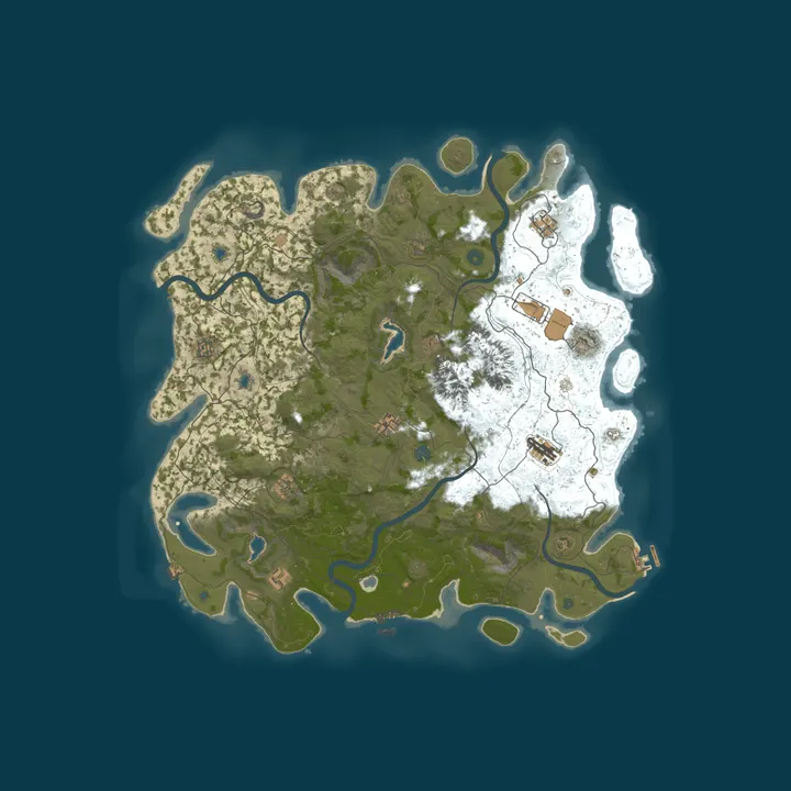 Map of 10x PVE | Build & Chill | Deep Sea building