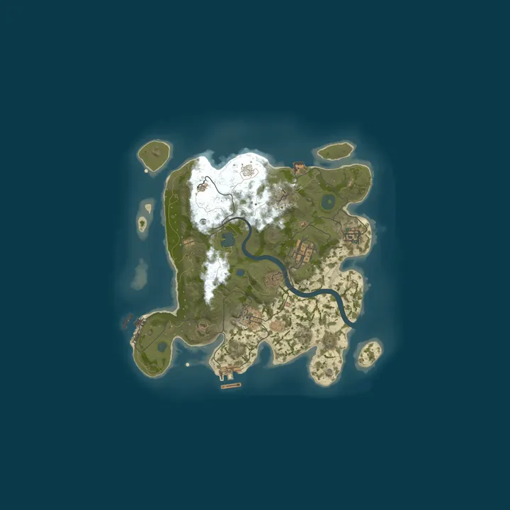 Map of rust test server