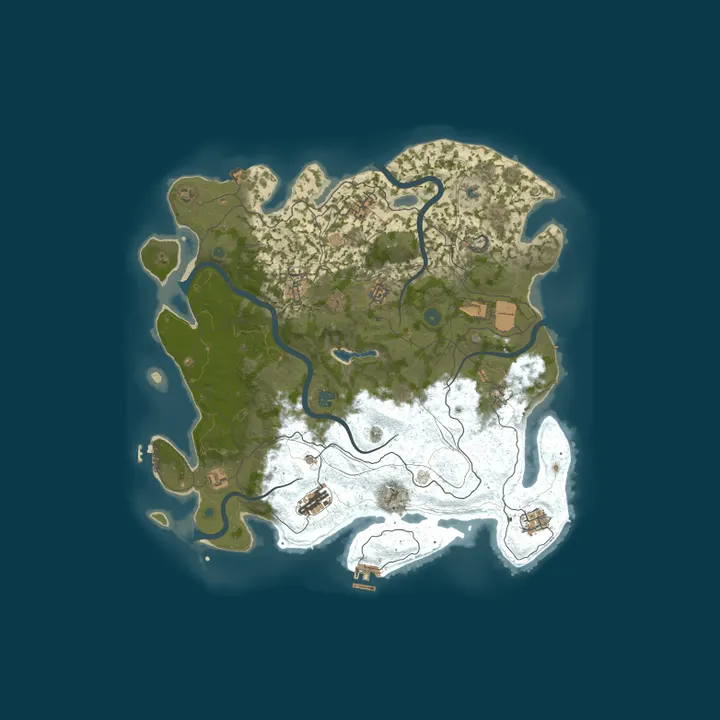 Map of Rust Server (No EAC)