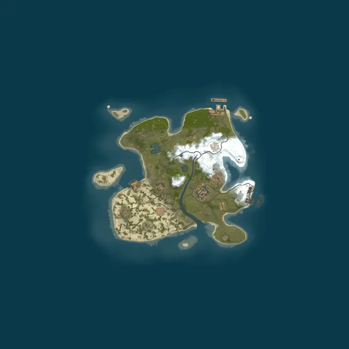 Map of [M.R.S] MOROCCO SERVER RUST |1X VANILLA| SOLO/DUO | 50% UPKEEP 