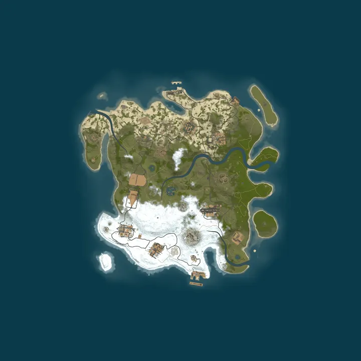 Map of Rust Server by nitrado.net
