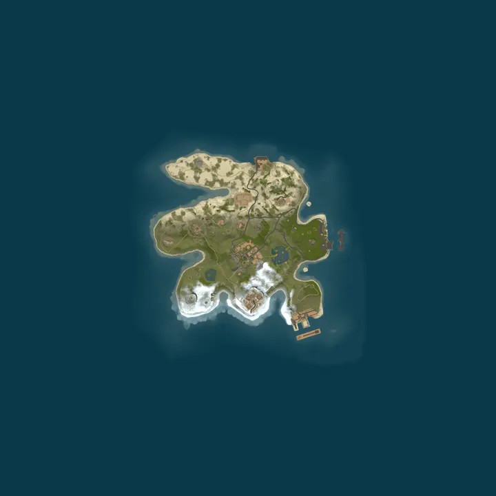 Map of A Shockbyte Rust Server