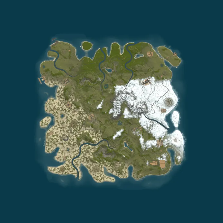 Map of Token Shockbyte Rust Server