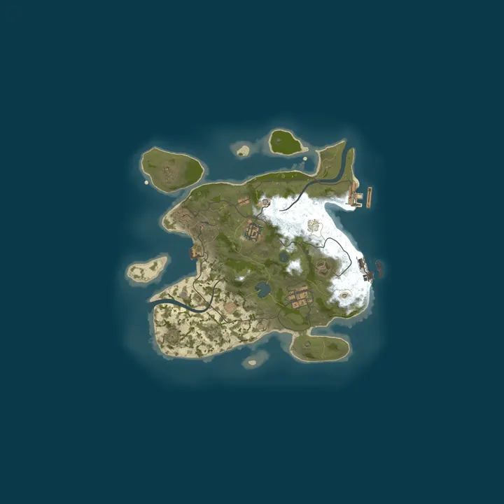 Map of VORTEX RUST | X1000 | SKINS | CLANS | NOLIMIT | MYMINI |