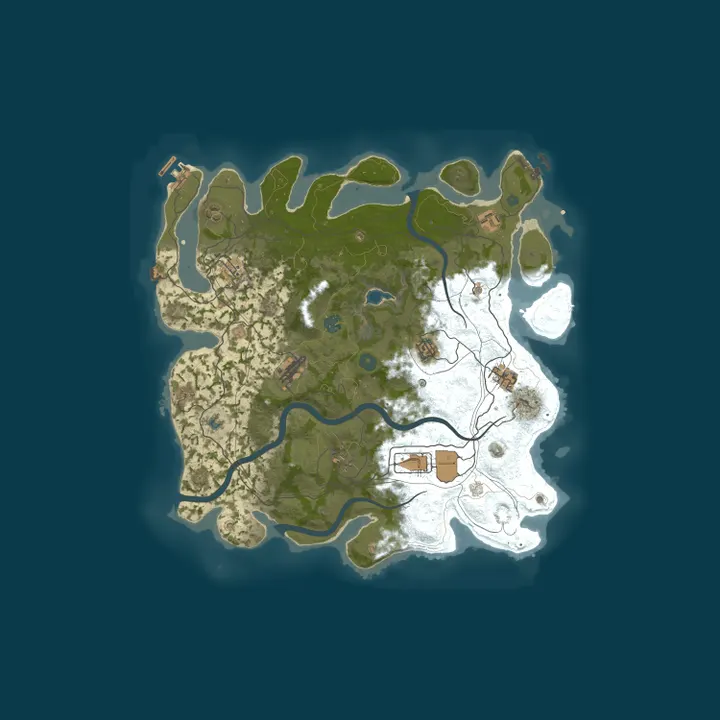 Map of [ESP] RUSTANOOBS PVE  | Skill Tree | Zombies | Eventos
