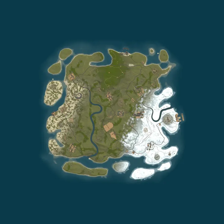 Map of A Shockbyte x Discord Production Rust Server
