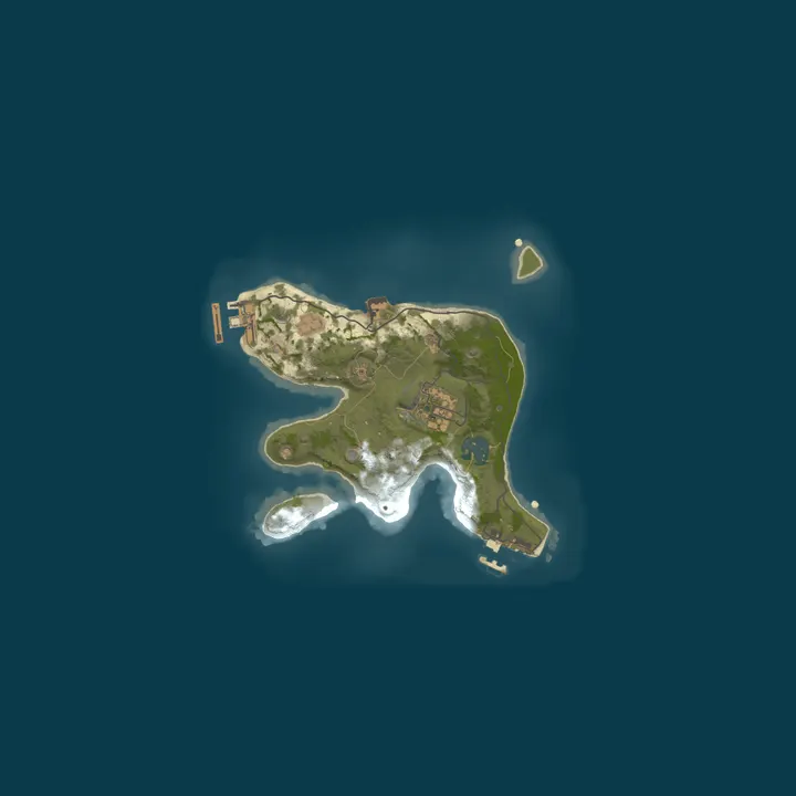 Map of A Shockbyte Rust Server