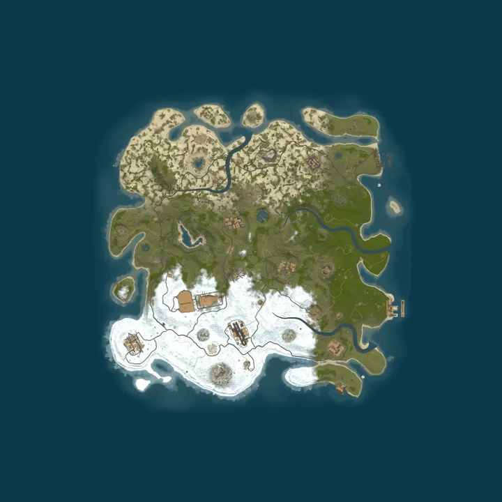 Map of A Shockbyte Rust Server