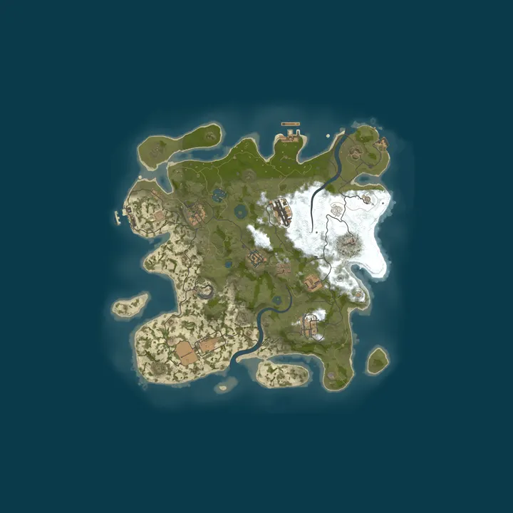 Map of Pixelated Dreams Rust Server