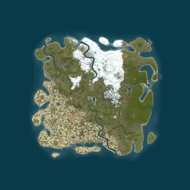 Map of RustCraft PVE
