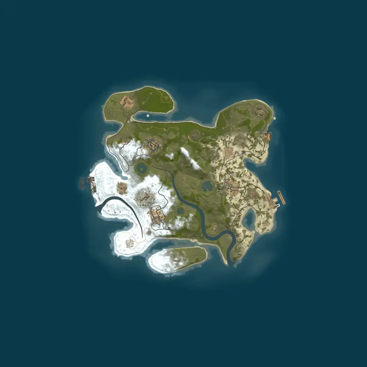 Map of four_island