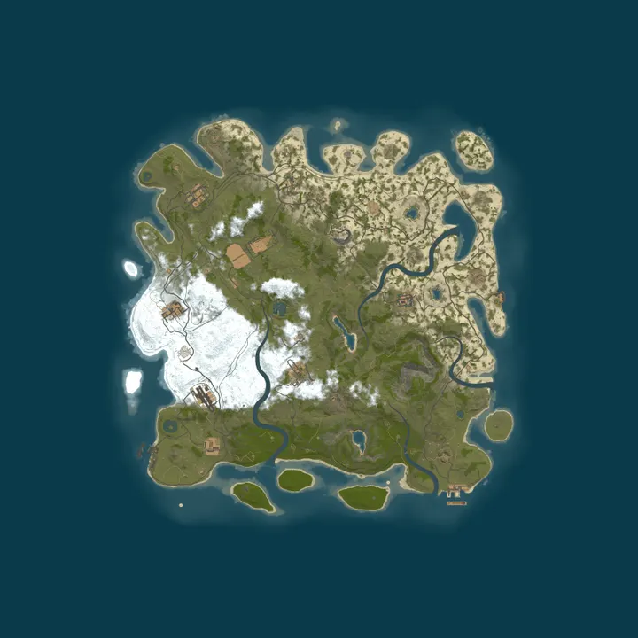 Map of Damocles Vanilla Rust | Powered by the Damocles Engine